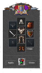 Janela do Equipment Preset